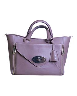 Willow Tote, Leather, Grey, S, 10095003, D/B